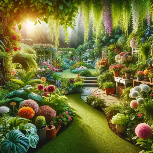 An image showing a garden, symbolising an example cover picture for the example gardening tips blog